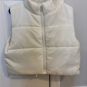Tinsel Cream Puffer Vest